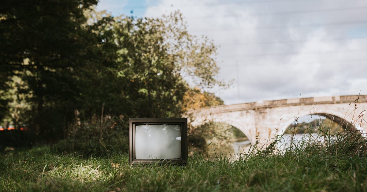 How to optimize bridge links for structure use? - Old TV set on grassy coast