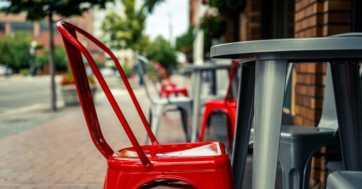 How to order your troops to guard a particular place? - Red chair and gray table near cafe