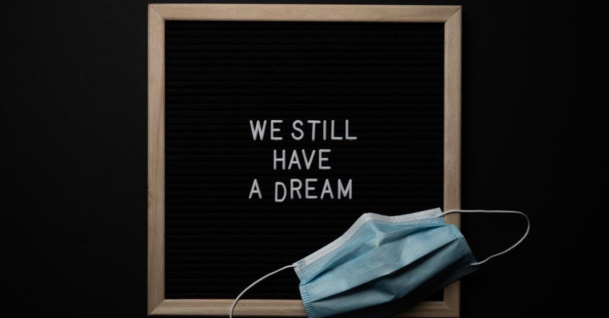 How to save a game that doesn't have a save feature at all? - Blackboard with wooden frame with white We Still Have a Dream inscription and medical mask placed on black background