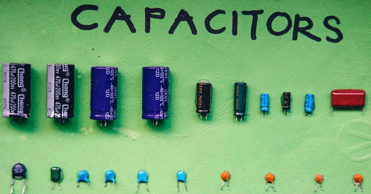 How to set width of terminal for nethack? - Top view layout of various capacitors for storing electrical energy of different sizes and capacities arranged on green background with inscription