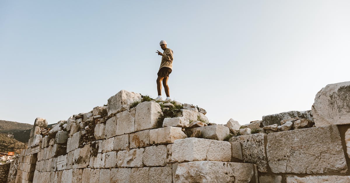 How to stack ancient creeps in Dota2 - Man Standing on a Stone Wall