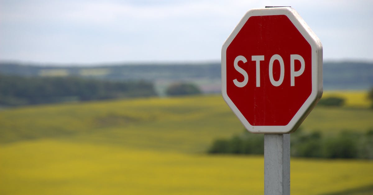 How to stop automatic download? - Red Stop Sign