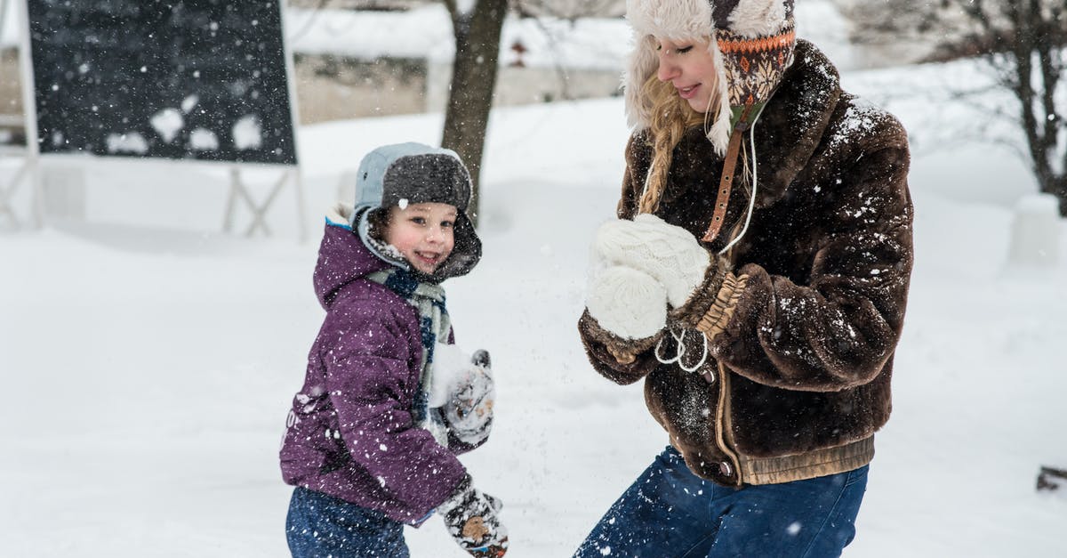How to /testfor snowball a snowball hitting the ground or mobs? [duplicate] - Woman and Child Playing in Snow