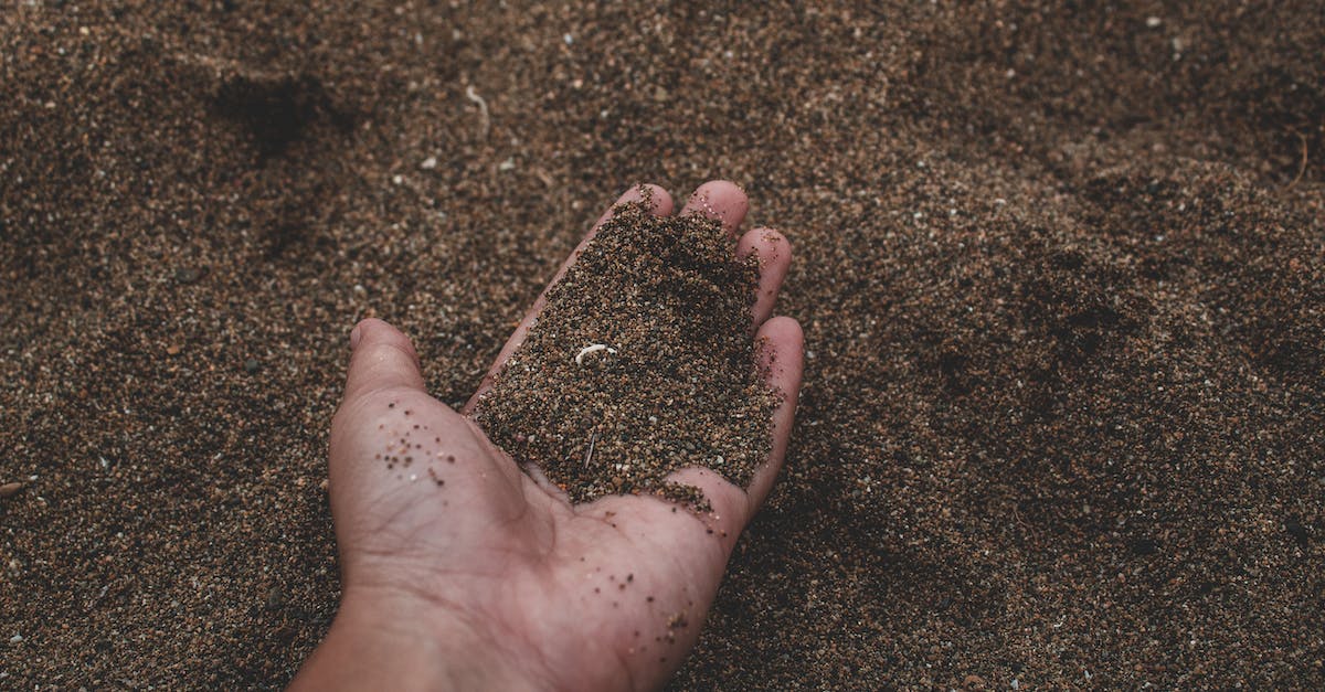How to turn cobblestone and sand into dirt in FTB Mindcrack - Close-Up Photo of Person Holding Sand