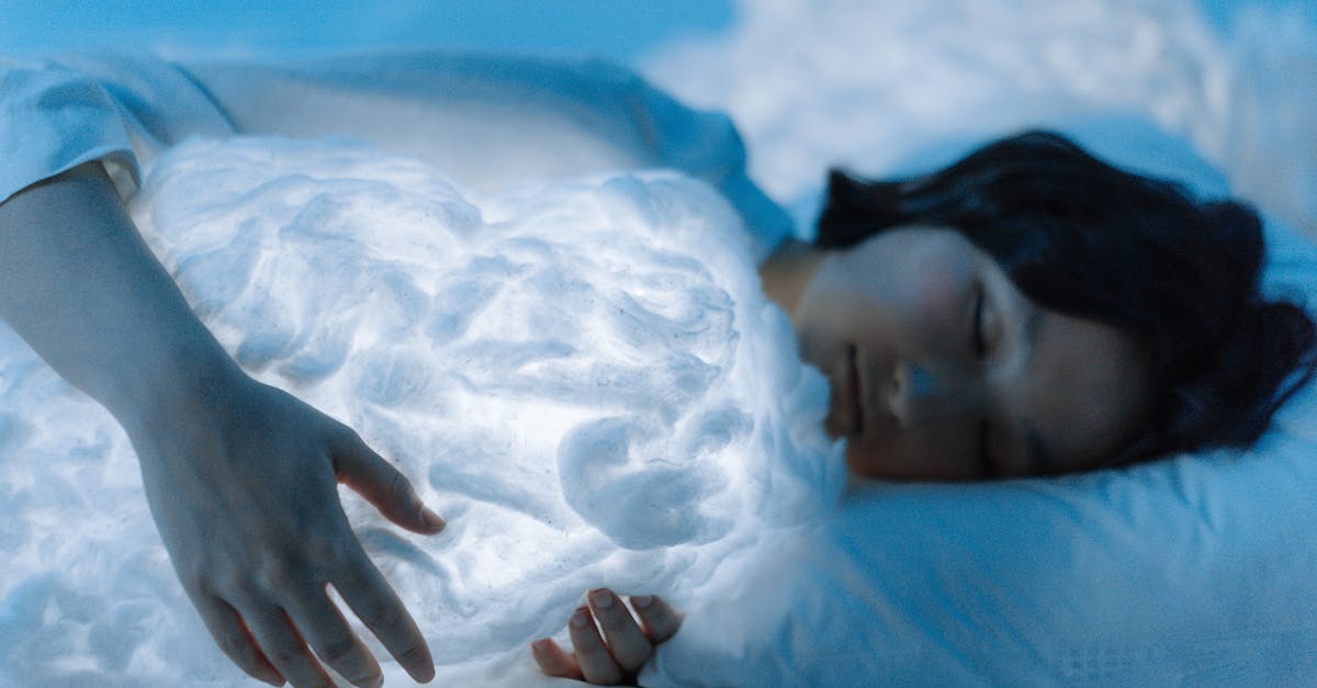 How will I sleep? - Woman Lying on White Textile