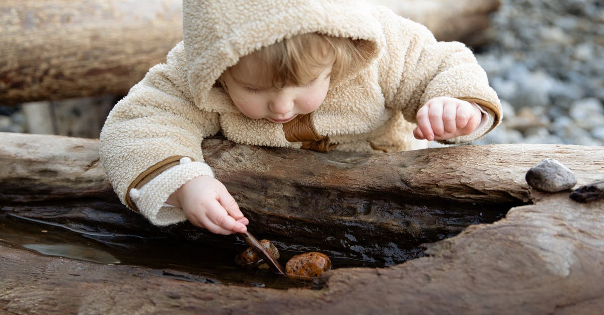 I accidentally log out and now game won't log in - Cute little girl in warm coat playing with small pebbles on wet log while resting on shore in autumn day I accidentally log out and now game won't log in - Cute little girl in warm coat playing with small pebbles on wet log while resting on shore in autumn day