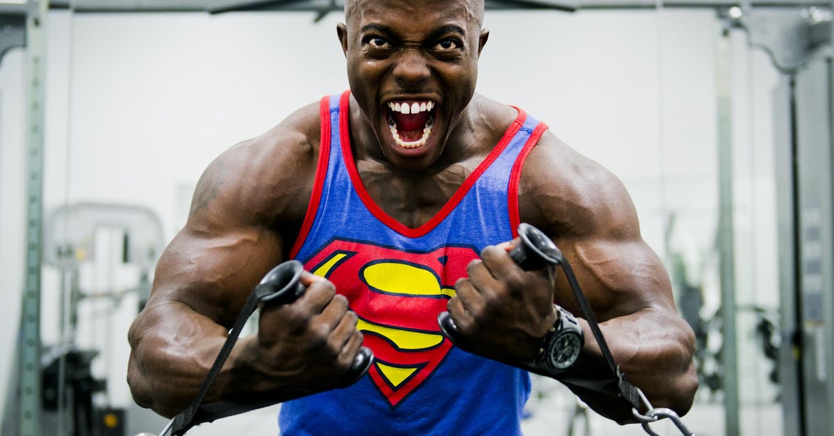 I achieved hero status, what does it mean? - Blue and Red Superman Print Tank Top Shirt