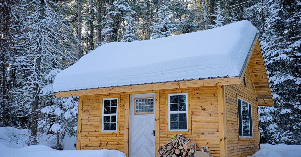 I can't get in the door at the shrine of winter - Snow Covered Wooden House Inside Forest