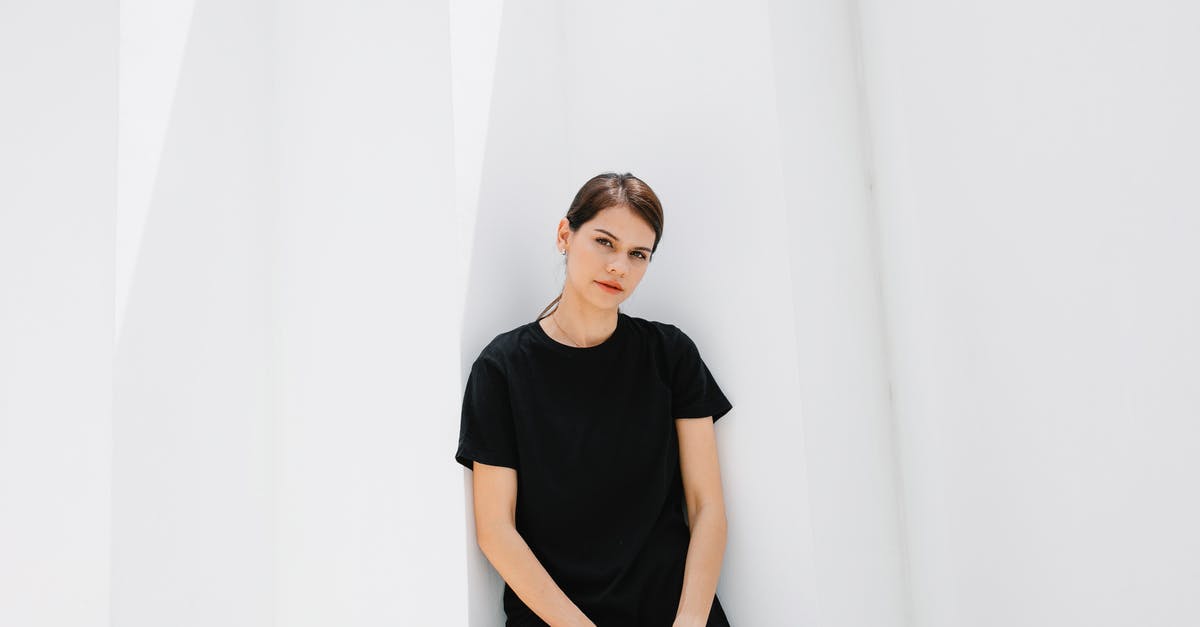 I can't get my previous levels and achievements in geometry dash - Millennial woman in black t shirt on white background