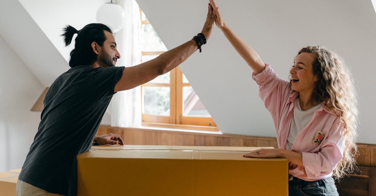 I can't log in with a new account - Exited diverse couple relocating in new apartment I can't log in with a new account - Exited diverse couple relocating in new apartment