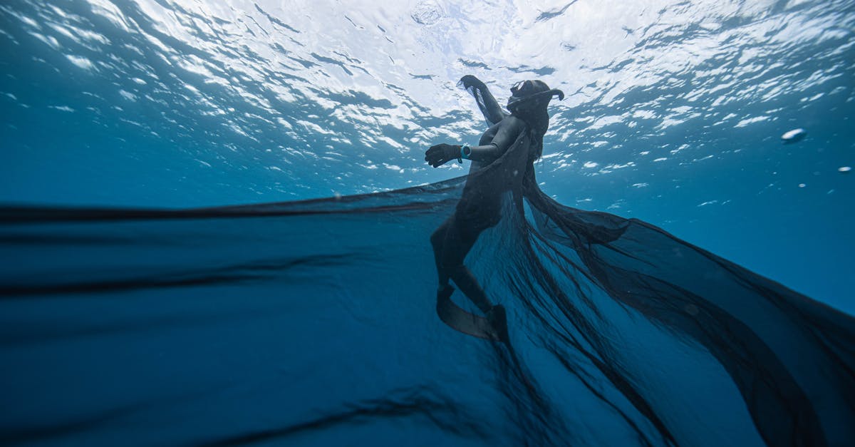 I can't see underwater [duplicate] - A Person Swimming Underwater