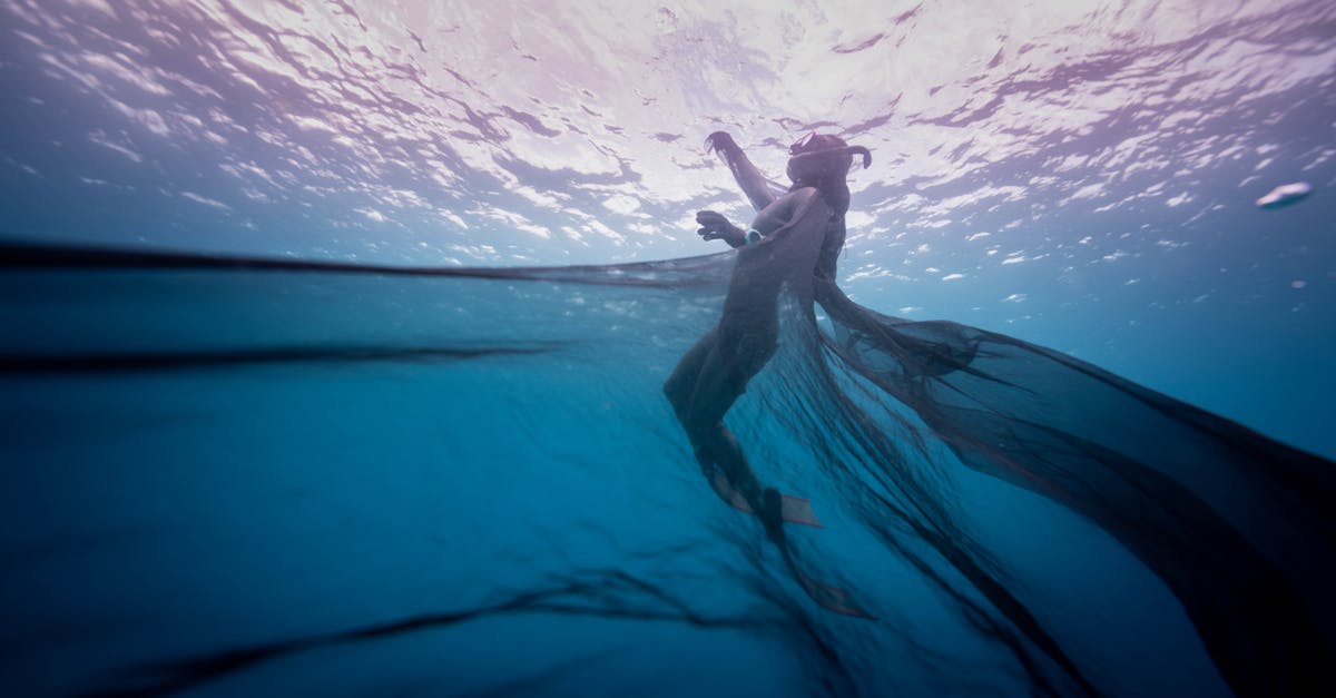 I can't see underwater [duplicate] - A Person Underwater