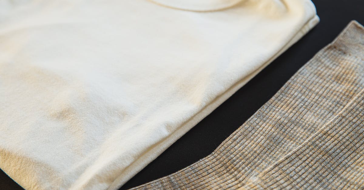 I can't set my clan tag in Black Ops 3 - High angle of white folded cotton t shirt with round shaped neckline near striped socks for man on black background