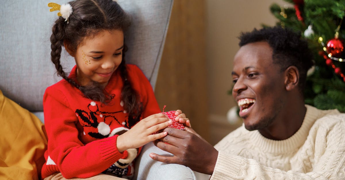 I have a gift badge. It won't let me gift - Dad Giving a Christmas Present to His Daughter I have a gift badge. It won't let me gift - Dad Giving a Christmas Present to His Daughter