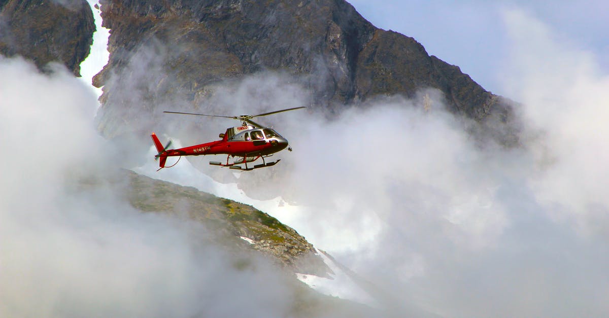 If I fly around mountains, can AA still damage my planes? - Red Helicopter on Top of Foggy Mountain If I fly around mountains, can AA still damage my planes? - Red Helicopter on Top of Foggy Mountain