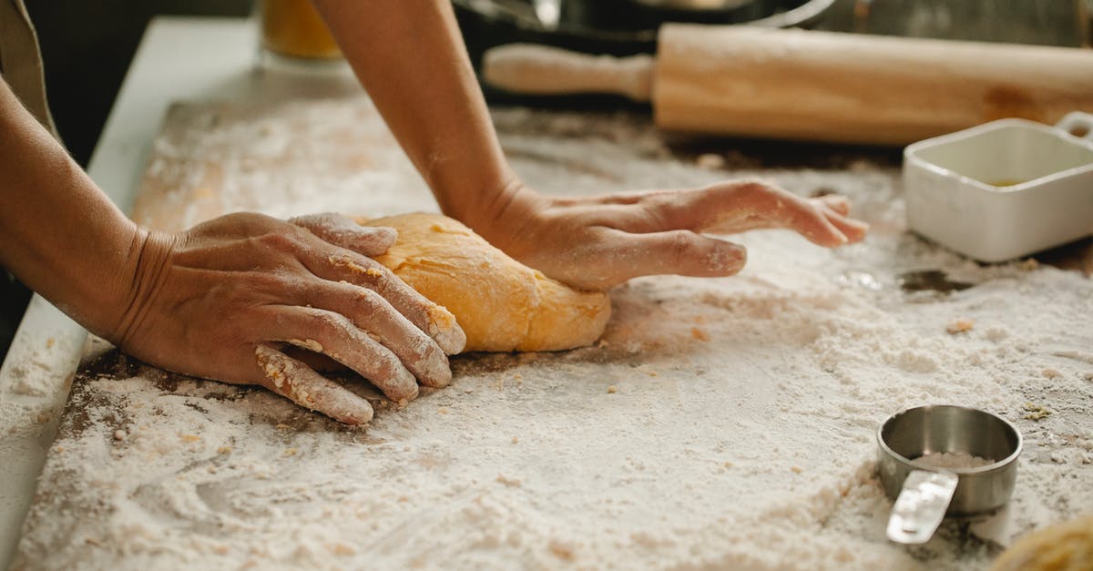 If I give a recipe to a chef will it be available only there or everwhere? - Woman making pastry on table with flour If I give a recipe to a chef will it be available only there or everwhere? - Woman making pastry on table with flour