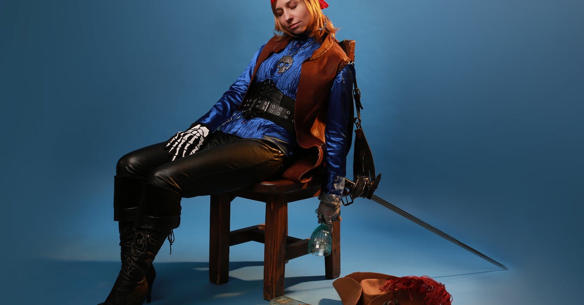 Improving weapon specialty (gaining stars) in Breakdown mode - Drunk woman in bandana and glove with skeleton ornament napping on chair against empty bottle on blue background Improving weapon specialty (gaining stars) in Breakdown mode - Drunk woman in bandana and glove with skeleton ornament napping on chair against empty bottle on blue background