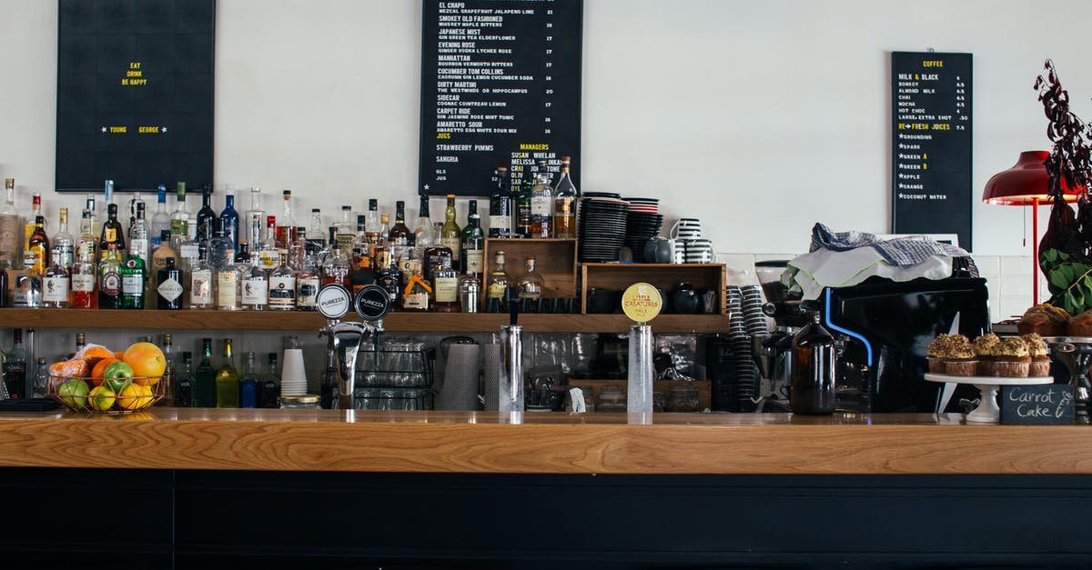 In Campaigns, how many players = 1 bar? - Contemporary cafe with wooden shelves full of many bottles and menu on wall In Campaigns, how many players = 1 bar? - Contemporary cafe with wooden shelves full of many bottles and menu on wall