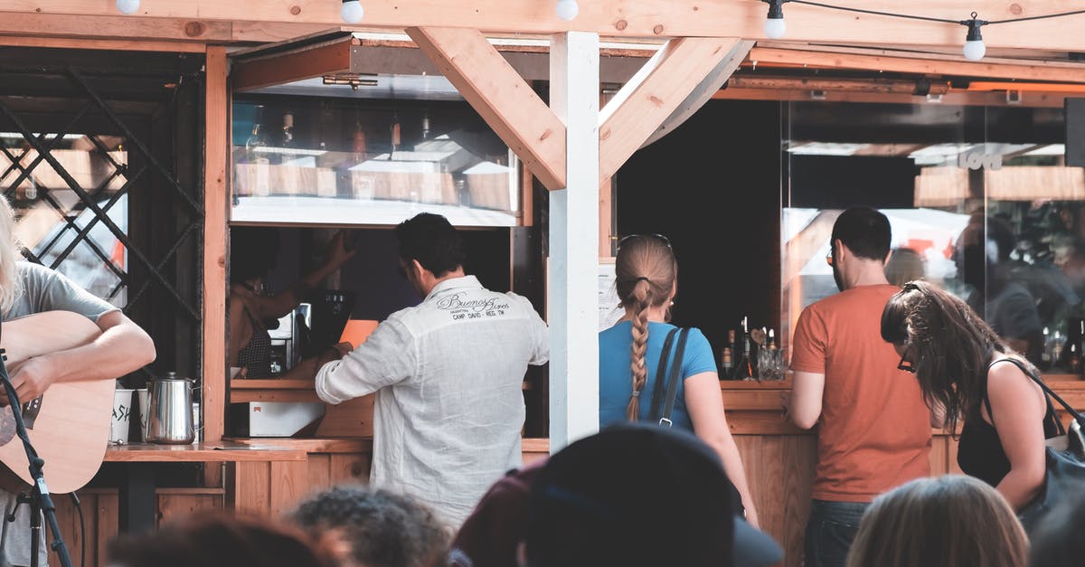 In Campaigns, how many players = 1 bar? - People gathering near counter at festival In Campaigns, how many players = 1 bar? - People gathering near counter at festival