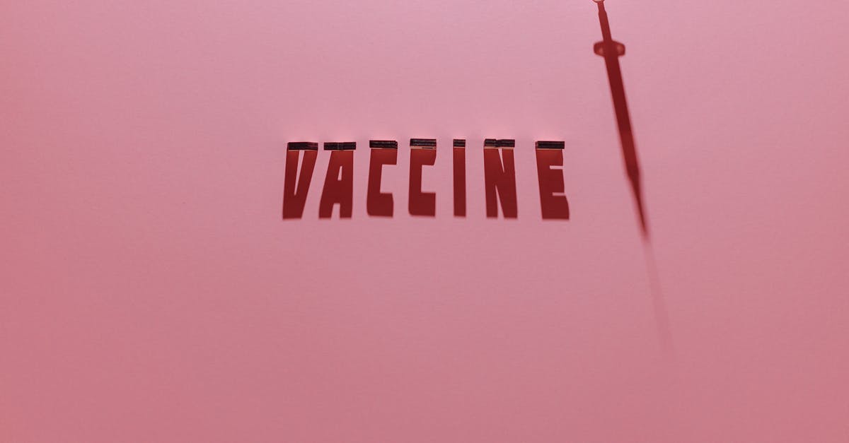 In Chapter 2, is there any way to cure both illnesses? - A Syringe and Vaccine Lettering Text on Pink Background In Chapter 2, is there any way to cure both illnesses? - A Syringe and Vaccine Lettering Text on Pink Background