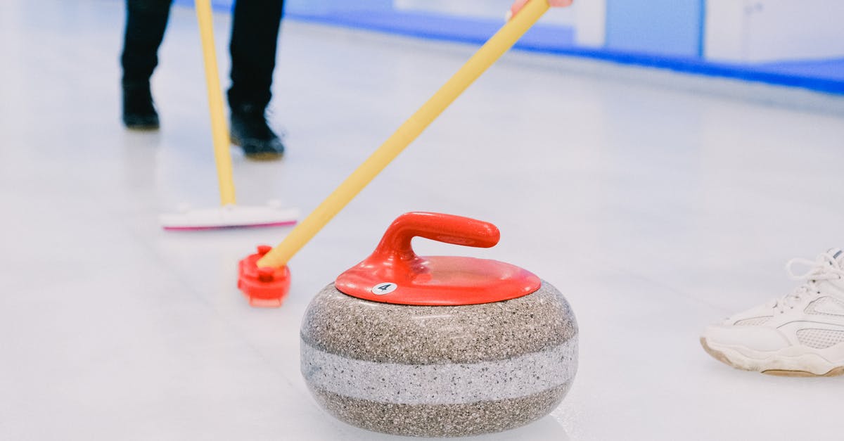 In the game stick with it how do you get the invisible skin? - Players brushing ice while playing curling
