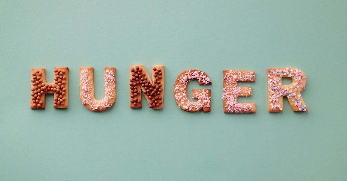 Increase the Hunger Threshold - Flat Lay of Letter Shaped Cookies Increase the Hunger Threshold - Flat Lay of Letter Shaped Cookies