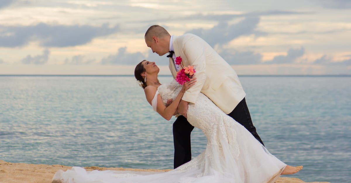 Investing after marriage - Newlyweds on a Beach
