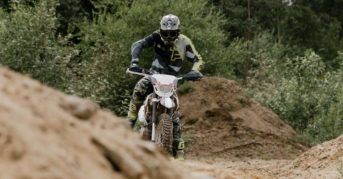 Is a ramming vehicle better off with a shield or an A.I.D.? - Man Riding Motocross Dirt Bike on Dirt Road