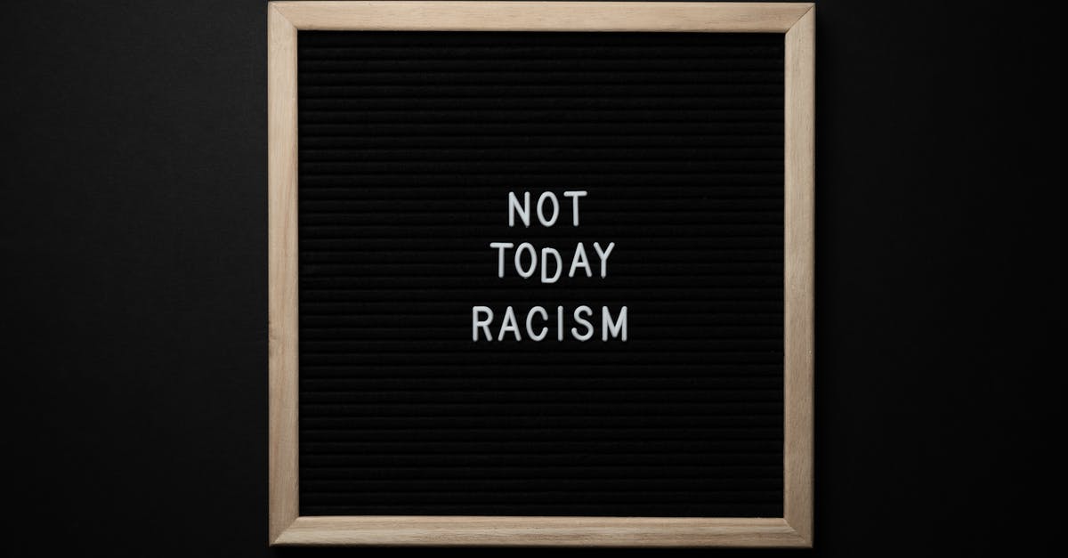 Is it allowed to kill teamkillers? - Overhead view of phrase Not Today Racism on square framed signboard on black background