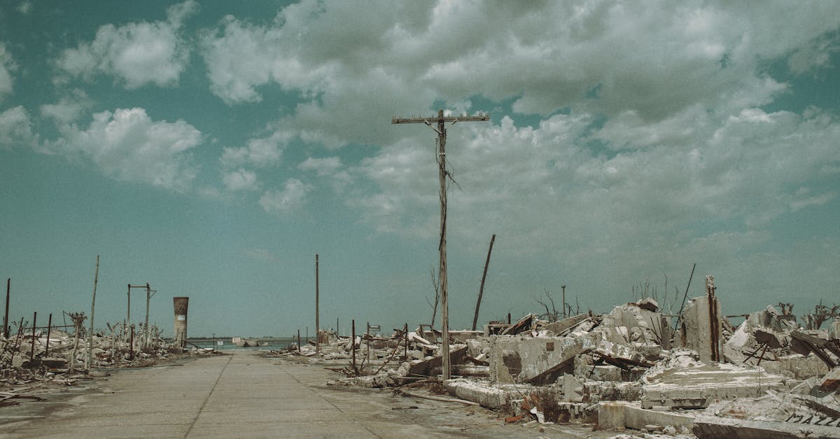 Is it ever possible to build on Ruins? - View of Destroyed Buildings and Infrastructure by Sea Is it ever possible to build on Ruins? - View of Destroyed Buildings and Infrastructure by Sea