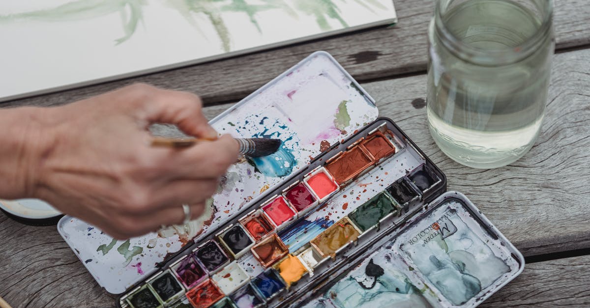 Is it fair to use painting software for tetris puzzles? [closed] - Person Using Watercolor Palette