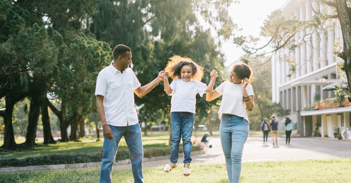Is it faster to jump around? - A Man and a Woman Assisting a Girl While Jumping Is it faster to jump around? - A Man and a Woman Assisting a Girl While Jumping