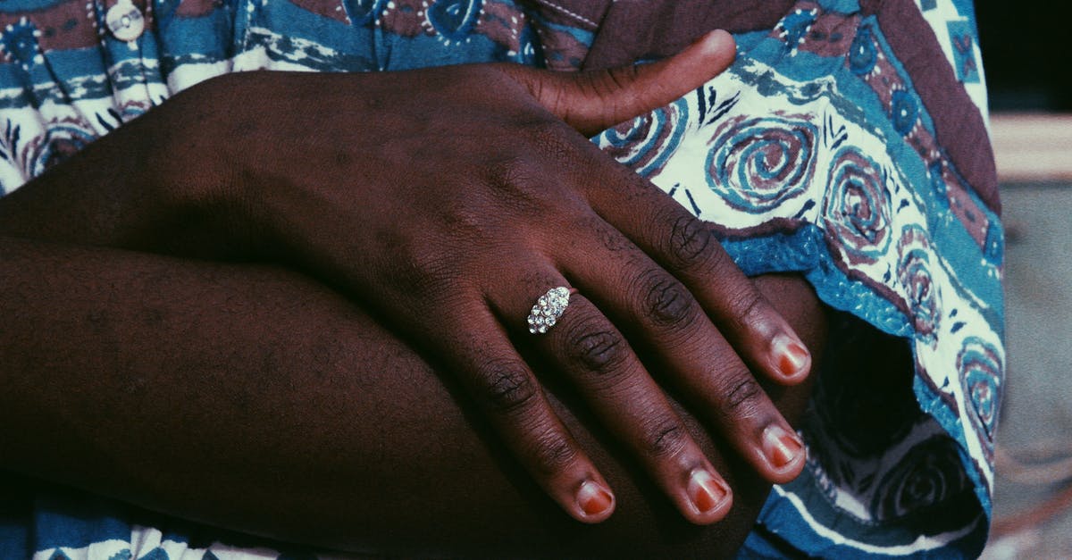 Is it necessary to wear the Silver Shroud outfit? - Crop anonymous African American female with stylish ring on finger in trendy shirt standing with crossed arms in daytime