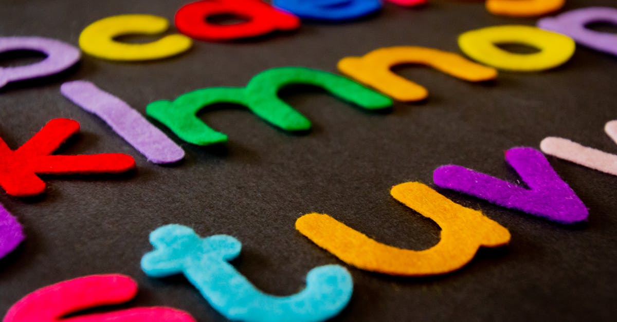 Is it possible to change the font type? - Closeup Photo of Assorted-color Alphabets Is it possible to change the font type? - Closeup Photo of Assorted-color Alphabets