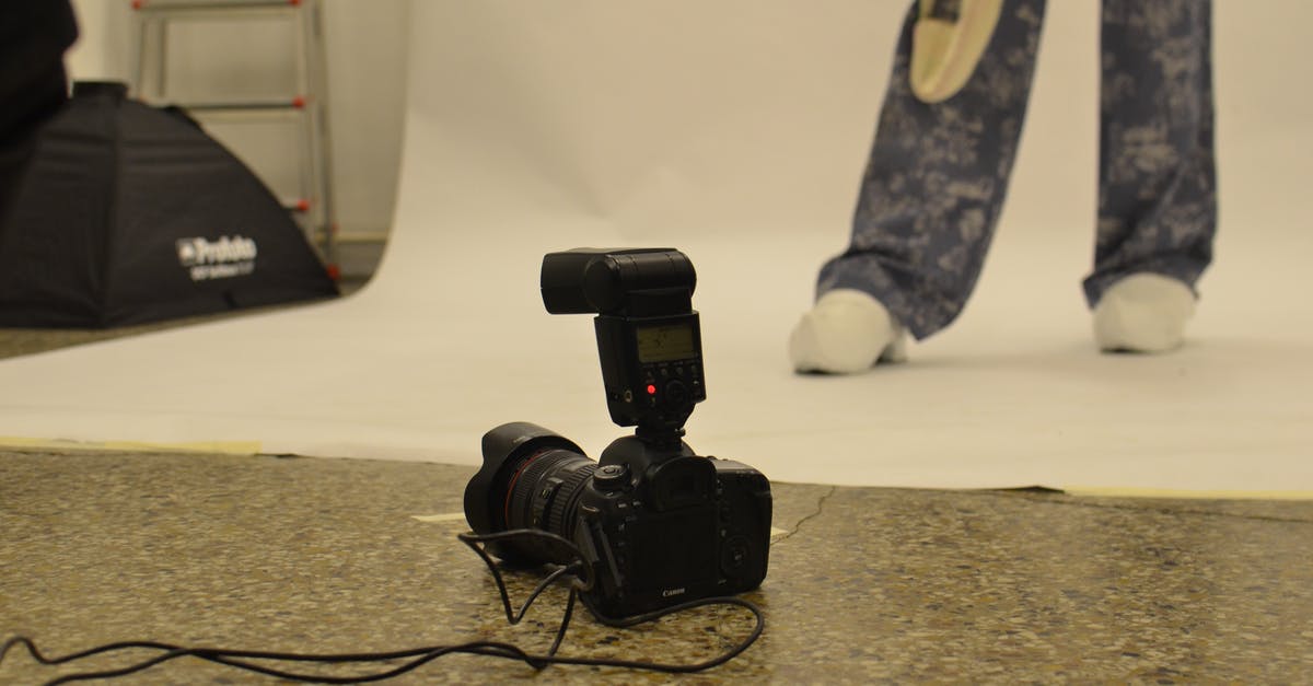 Is it possible to create a counter just with wiring? - Professional modern photo camera with flash placed on floor in studio against crop faceless model Is it possible to create a counter just with wiring? - Professional modern photo camera with flash placed on floor in studio against crop faceless model