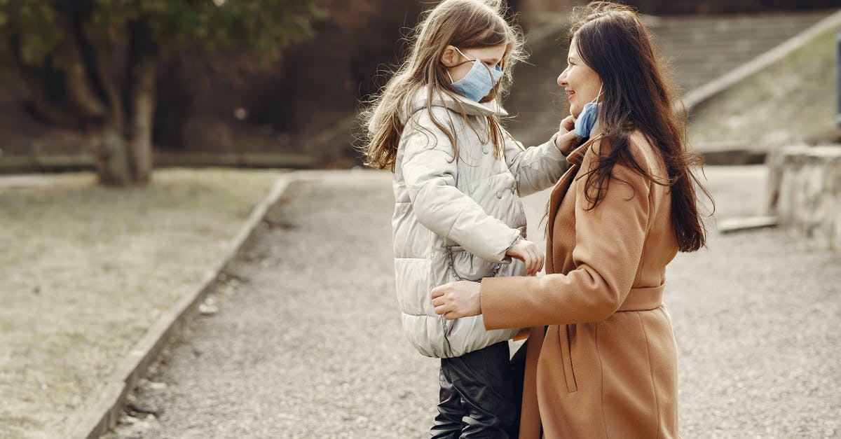 Is it safe to waste time when there is no timed quest or active threat? - Loving mother and daughter wearing medical masks and spending time in park