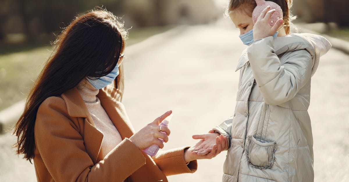 Is it safe to waste time when there is no timed quest or active threat? - Caring mother spraying hands of daughter with antiseptic while walking in park