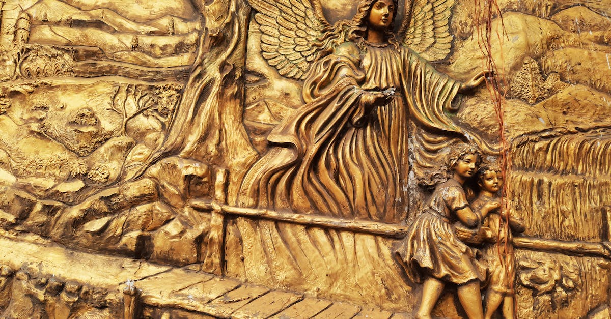 Is Malthael the Angel of Wisdom? - Brown Concrete Angel Embossed Wall Decor