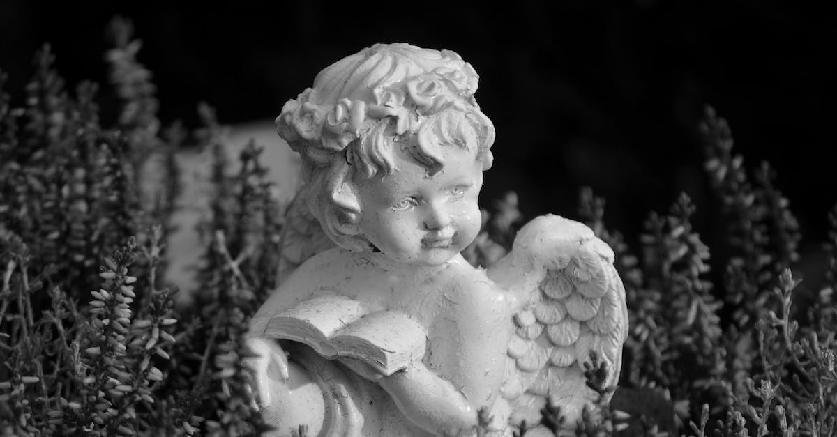 Is Malthael the Angel of Wisdom? - Angel Ceramic Figurine on Green Grass