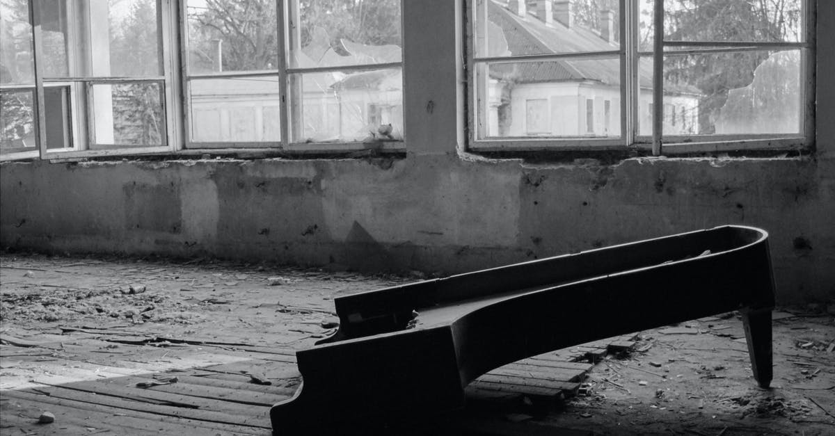 Is my Piper broken? - Grayscale Photography of Abandoned Building with Broken Piano