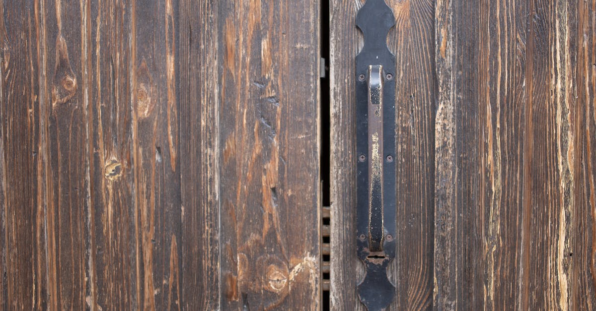 Is the 1.8 snapshot safe to build a world - Closeup of weathered old rusty brown locked wooden door with cracks on surface with aged metal handle
