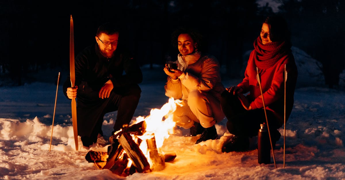 Is the guaranteed four star always the last hero drawn? - People Sitting on Snow Covered Ground during Night Time