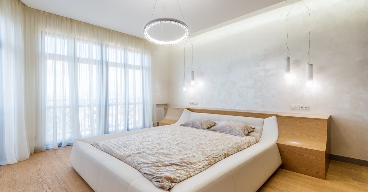 Is the new Feast mastery more impactful than Double Edged Sword? - Interior design of minimalistic modern bedroom furnished with comfortable bed and bedside nightstands decorated with ring shaped chandelier and lamps on ceiling