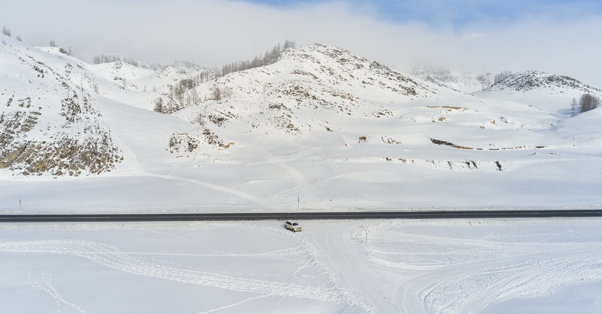 Is there a way to know whether a fleet has already attacked this turn? - Modern car riding along road against snowy hills