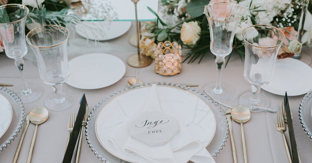 Is there a way to pick up glass after placing it? [duplicate] - Top View Photo Of Table Setting
