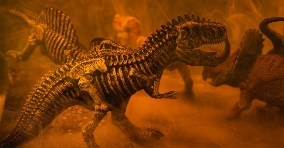 Is there any block that can't be shoot through but skeletons don't know it? - Ink Photography of a Dinosaur Toy