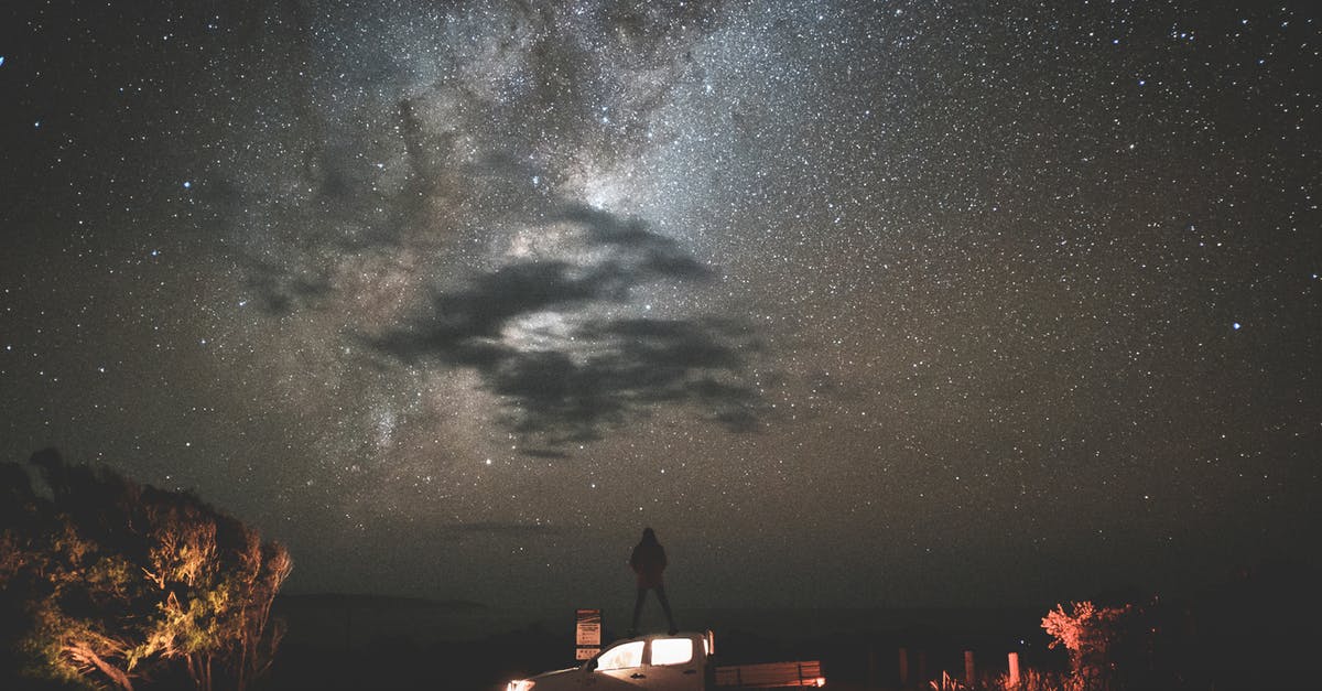 Is there any way to beat The Universe? - Traveler standing on car at starry night