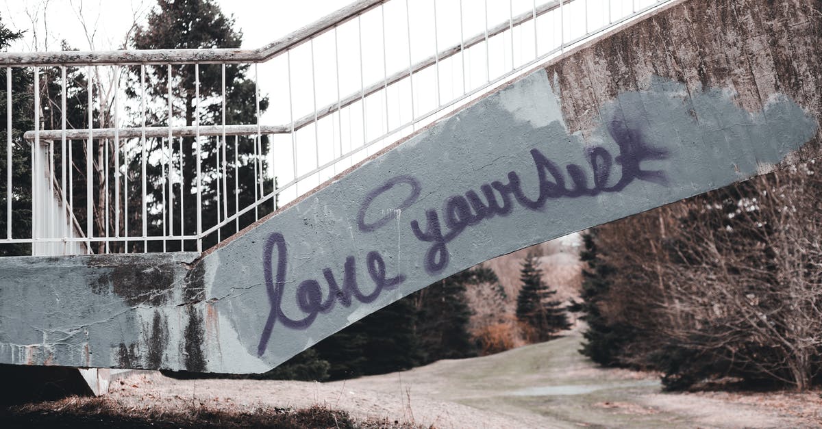 Is there any way to make yourself invisible to mobs on Minecraft? - Stair with railings and graffiti Love yourself near pathway