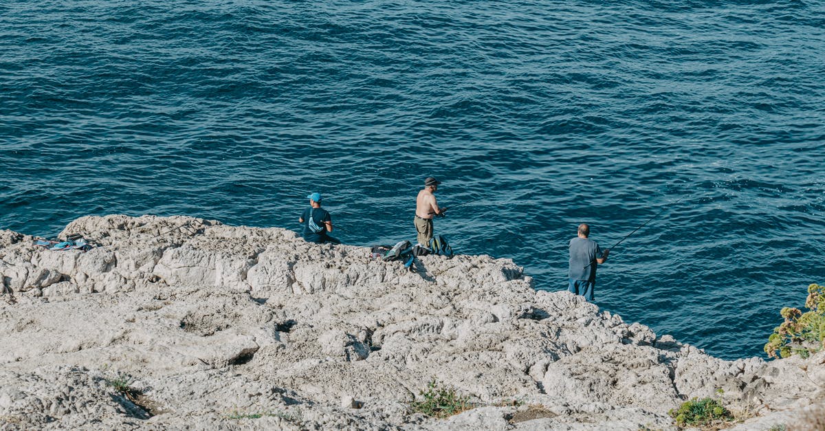 Is there bulk fishing? - Men Standing on a Rock Formation while Fishing