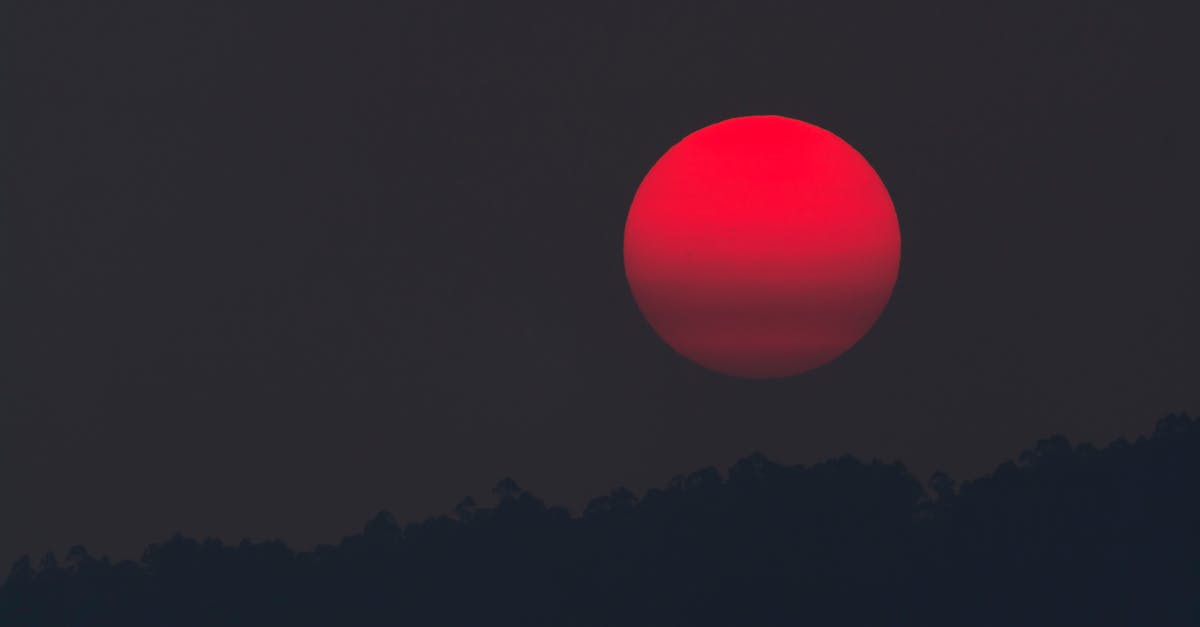 Is this supposed to be blood? - Red Moon during Night Time Is this supposed to be blood? - Red Moon during Night Time